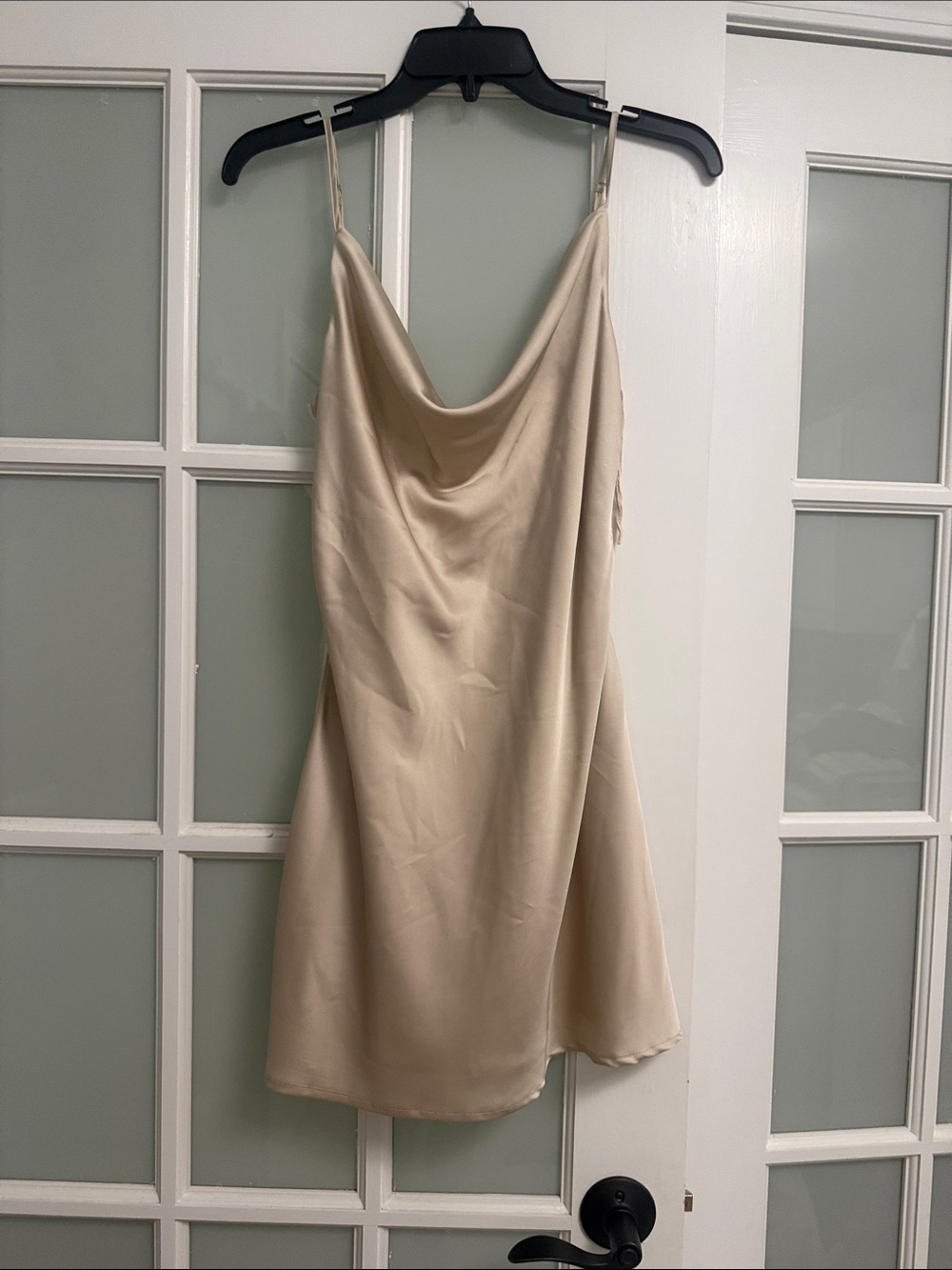 Garage Cream Cowl Neck Slip Dress